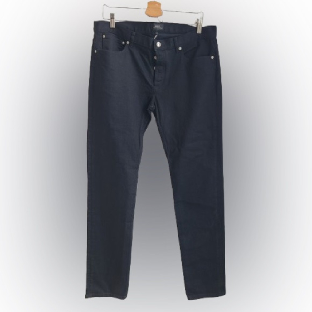 A.P.C. deep black unisex denim 35 waist - BNWT